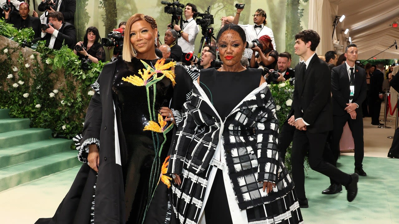 Queen Latifah and Her Longtime Partner, Eboni Nichols, Shared a Red-Carpet Date Night in Thom Browne at the 2024 Met Gala