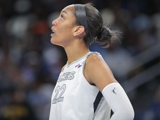 A'ja Wilson's WNBA-record streak of consecutive 20-point games ends in Aces' win over Mystics