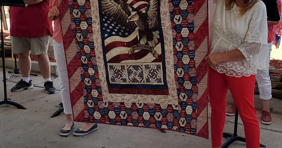 Quilts of Valor presented to veterans displaced by tornado