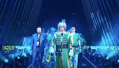 Video: Oleksandr Usyk’s epic walkout for undisputed boxing title fight vs. Tyson Fury