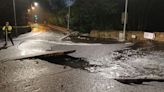 Scottish Water apologises after burst water main in Milngavie cut off 250,000 customers and cracked road