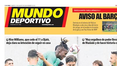 Portada de MD Bizkaia-Araba de hoy martes