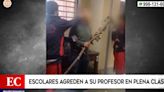 Surquillo: alumnos graban momento en que golpean a su profesor y no los expulsan