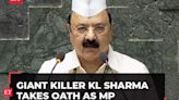 Kishori Lal Sharma, who defeated Smriti Irani in Amethi, takes oath as MP of 18th Lok Sabha