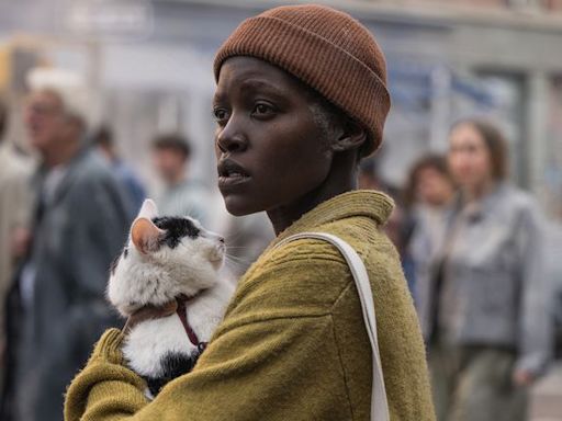 Lupita Nyong'o and her cat prove they could definitely survive in “A Quiet Place”