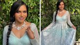 Mindy Kaling Looked Absolutely Stunning As She Wore Indian Designers To Celebrate Diwali