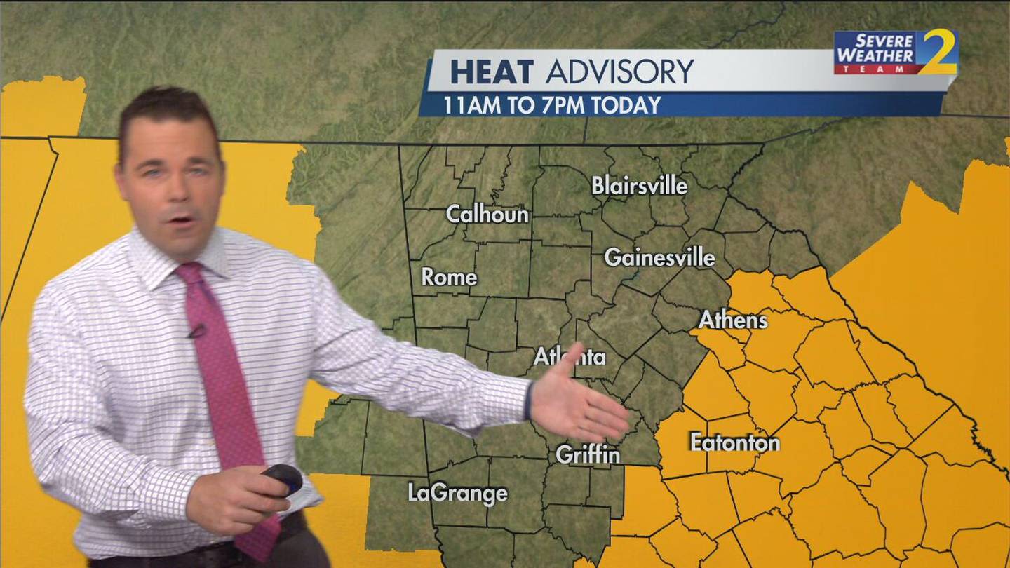 Friday forecast: Isolated storms and lots of heat in metro Atlanta area