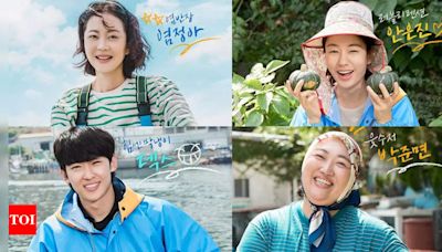 Yum Jung Ah, Ahn Eun Jin, Park Joon Myun, and Dex enjoy the seaside in 'Fresh Off The Sea' posters - Times of India