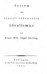 System of Transcendental Idealism (1800)