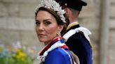 Kate in ivory Alexander McQueen gown and regal robe for coronation