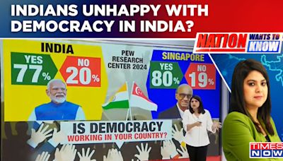 Pew Research Center Survey On India's Democracy, Are Indians Really Unhappy? | Nation Wants To Know