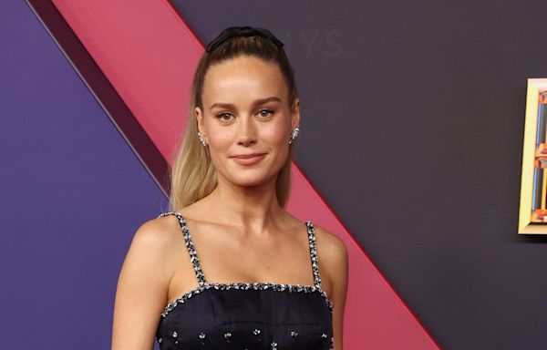 Brie Larson Channels the ’60s in a Custom Chanel Midi Dress at the 2024 Emmys