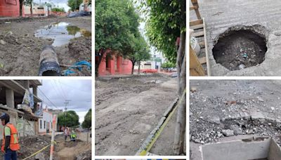 Falla drenaje en casas y calles del Barrio de Santiago por obras de remodelación, denuncian afectados - Puebla