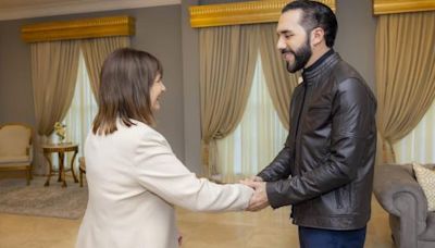 Reunión entre Nayib Bukele y Patricia Bullrich en El Salvador