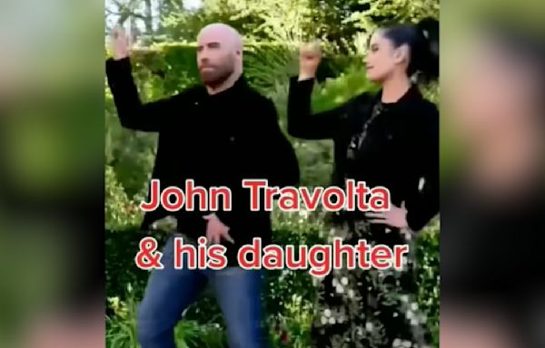 John Travolta Proves He Still Has His "Saturday Night Fever" Moves In Cute Throwback Dance With Daughter