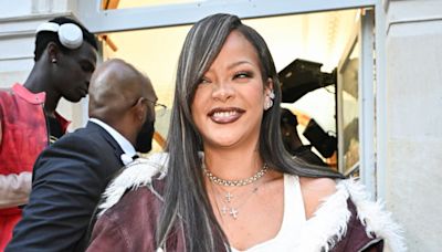 Rihanna Cheekily Lifts Her Skirt and Flashes Her Thong