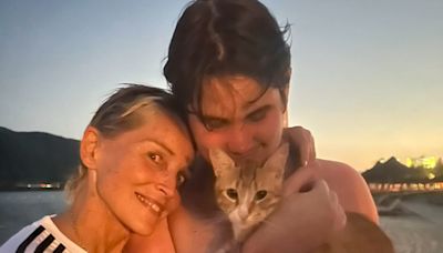 Sharon Stone Shares Bittersweet Photo from 'Last Trip Before College' with 19-Year-Old Son Laird