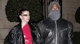 Kanye West Wears Bright White Contact Lenses With Red Leather Clad Julia Fox At PFW — Photos