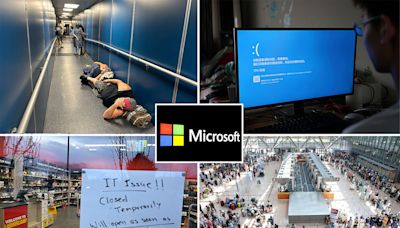 Microsoft IT outage live: NHS hospital declares critical incident and airports hit in global chaos