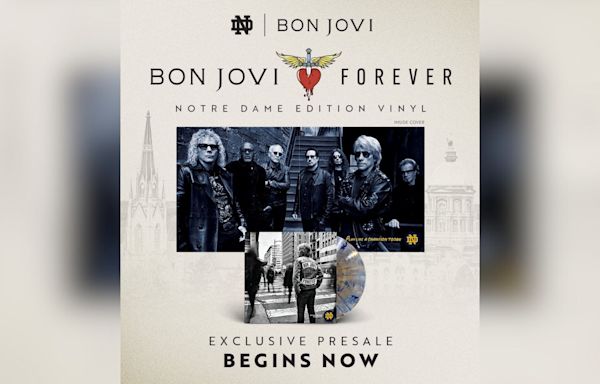 Bon Jovi teams with Notre Dame for limited edition album design