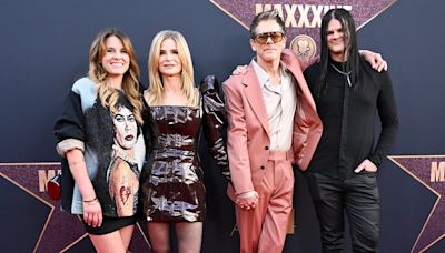 Kevin Bacon makes rare whole family outing at MaXXXine premiere in LA