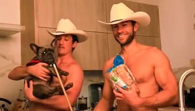 Chace Crawford and Miles Teller Dance Shirtless with Cowboy Hats in New TikTok Video