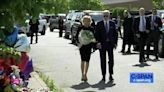 President Biden and First Lady Jill Biden pay their respects to victims of the mass shooting in Buffalo.