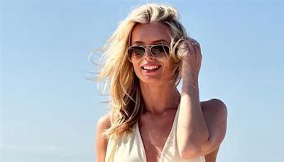 Strictly's Nadiya Bychkova flaunts her toned figure and rock-hard abs in a TINY cream bikini on holiday in Santorini