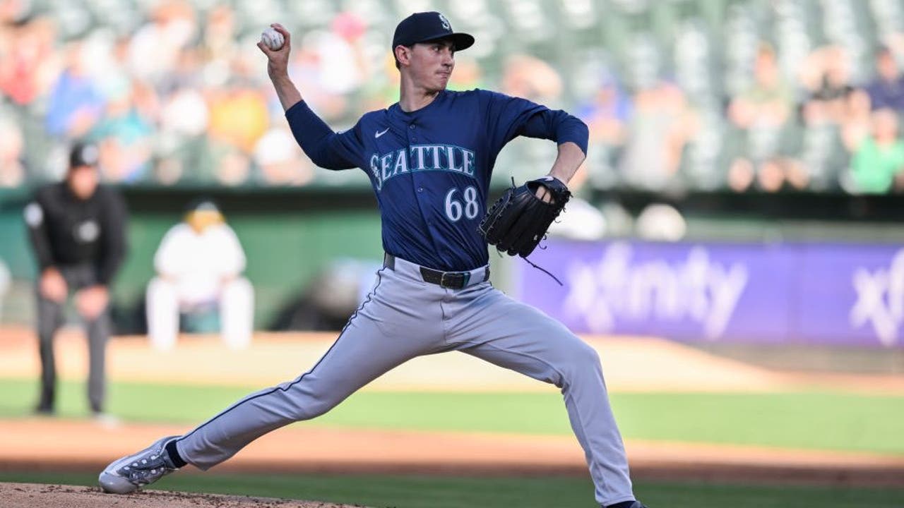 George Kirby strikes out nine as Seattle Mariners beat A's 4-3