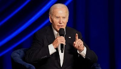 Biden delivers stark warnings about potential second Trump term at star-studded fundraiser