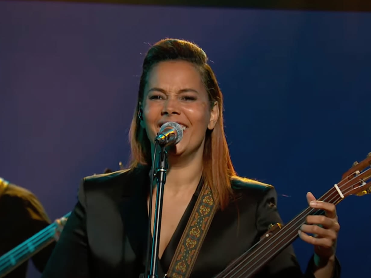 Watch Rhiannon Giddens’ Rollicking Performance of ‘You Louisiana Man’ on ‘Kimmel’