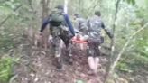 Wildlife officer carried away on stretcher after being attacked by bear in forest