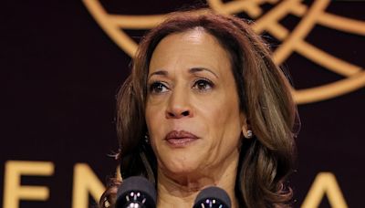 Kamala Harris reacts to shots fired near Donald Trump on golf course