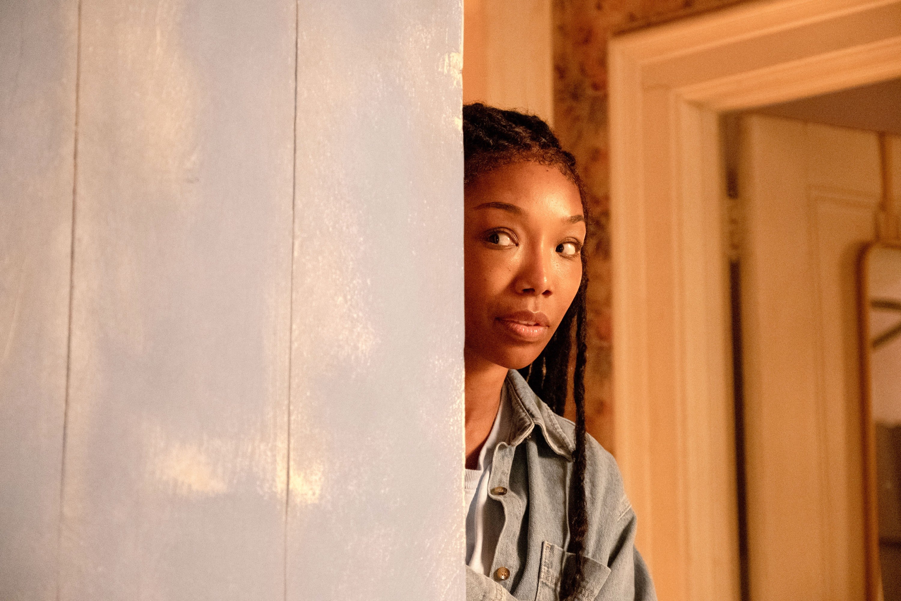 Brandy says she was 'very afraid' to play a twisted Cinderella character in the horror film 'The Front Room'