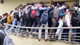 Railing Collapse At Gujarat Hotel As 1000+ Job Seekers Turn Up For 10 Positions | Watch Video