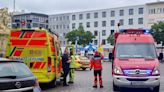 6 injured in a knife attack in the German city of Mannheim. Police shot and wounded the assailant