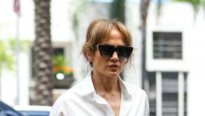Jennifer Lopez Goes Business Casual With Birkin & Ballet Flats