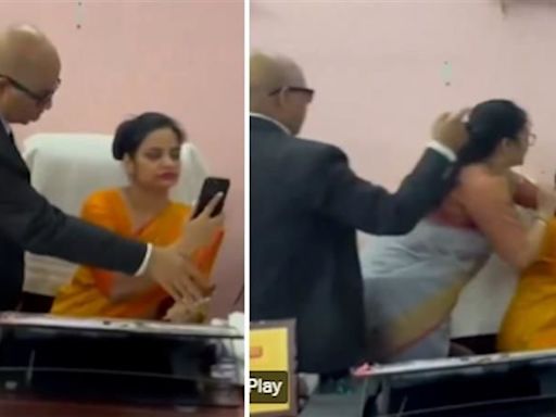 Principal forcibly removed from chair at Bishop Johnson Girls High School in Prayagraj