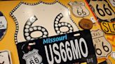 Route 66 black license plate available in Missouri