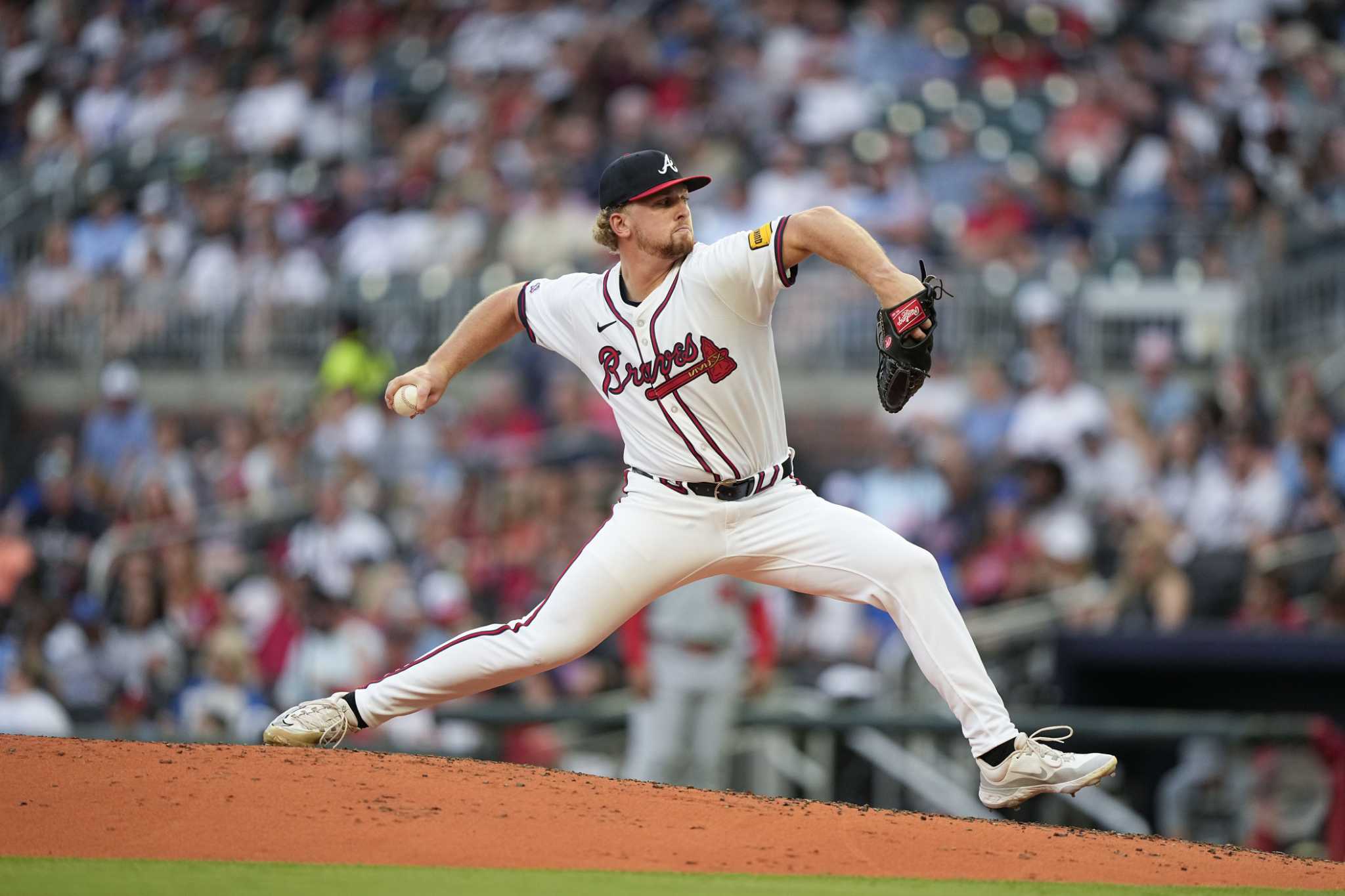 Braves pitching prospect Spencer Schwellenbach strikes out 5 in mixed MLB debut