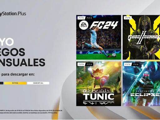 Estos son los juegos gratis de PS Plus para mayo 2024