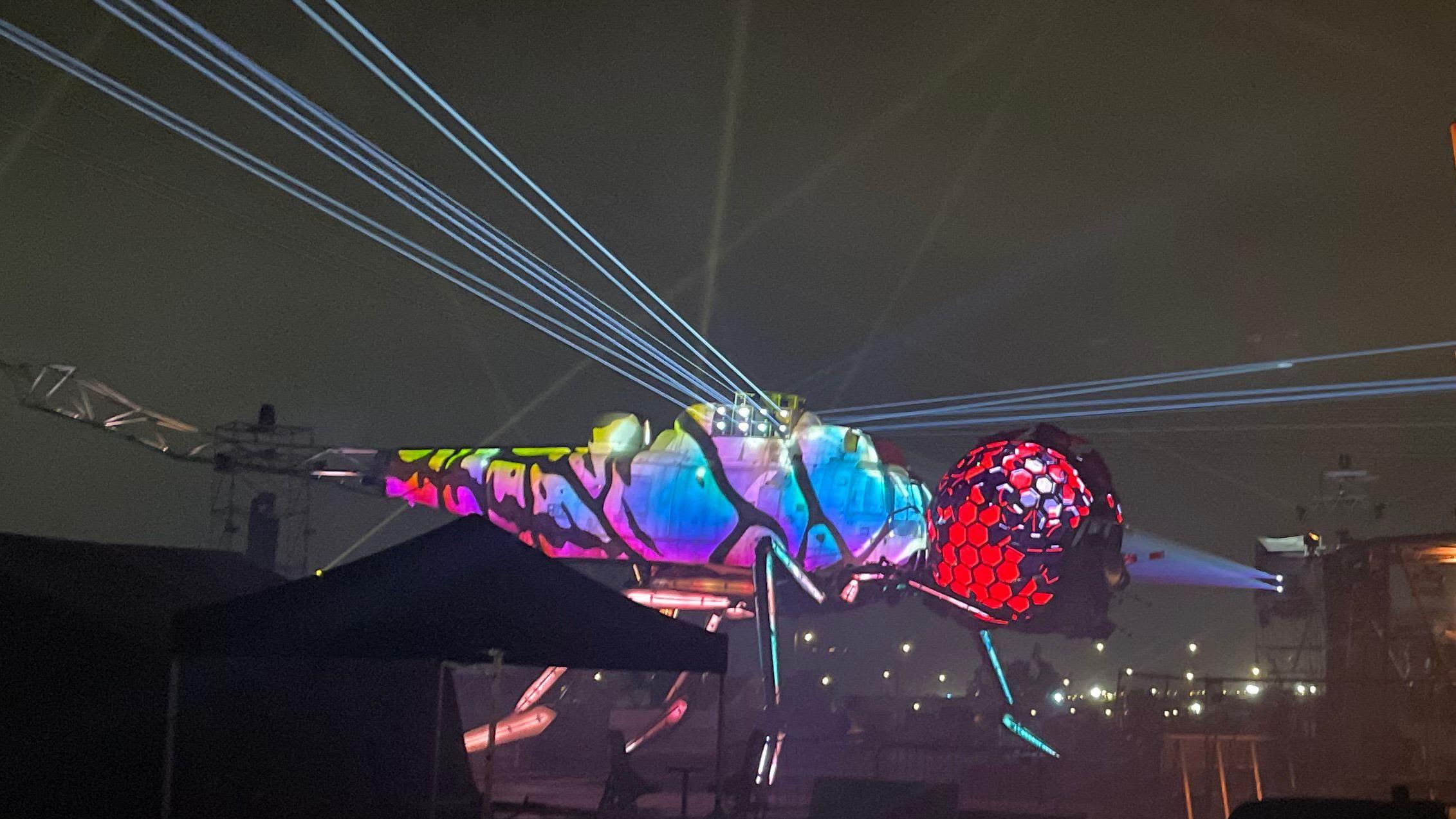 Glastonbury's 'mind-blowing' dragonfly unveiled