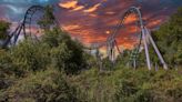 Tour the abandoned theme park with a 4,000-foot rollercoaster