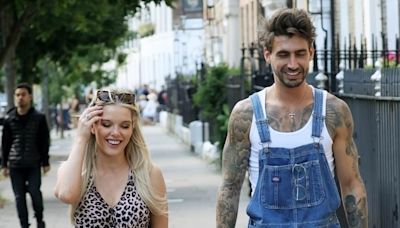 Helen Flanagan and Chris Taylor sptted after filming Celebs Go Dating