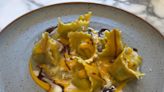 Ravioli with Ricotta and Spinach, Squash Purée and Parmesan Cream, from chef Aniello Turco