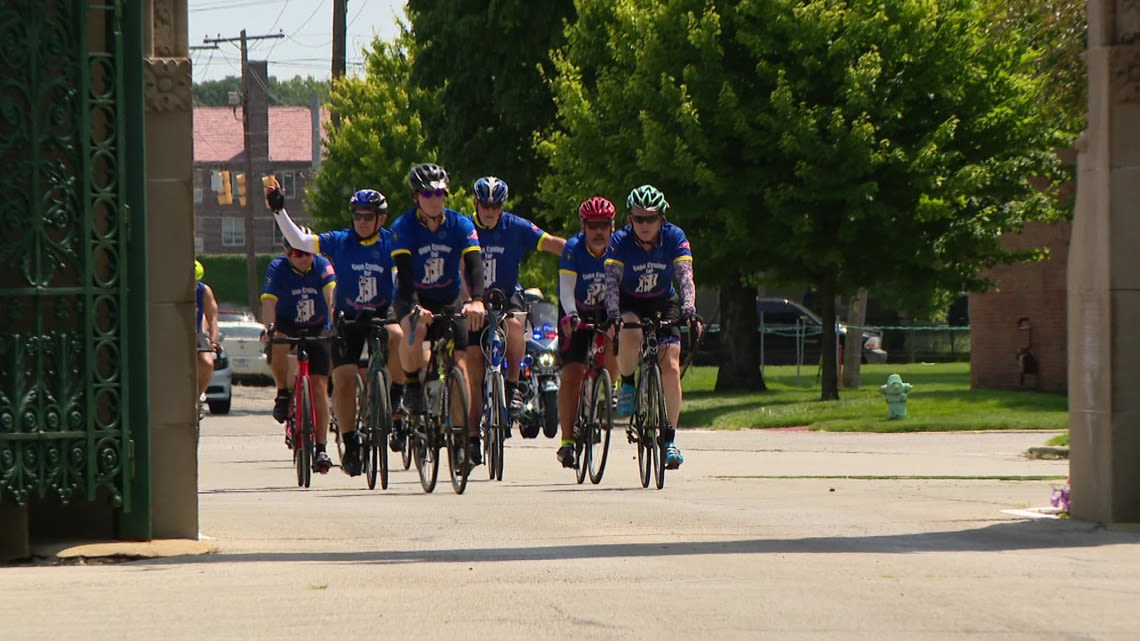 'Cops Cycling for Survivors' concludes annual ride at Crown Hill Cemetery