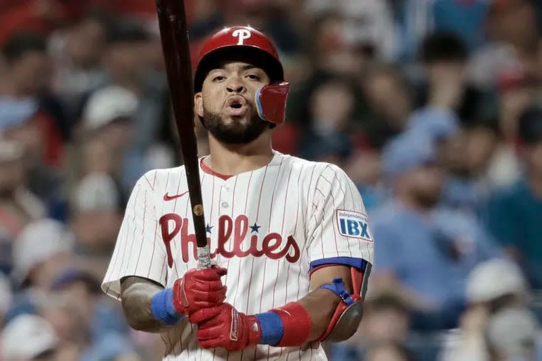 J.T. Realmuto’s bruised knee feels ‘much better,’ but Phillies place Edmundo Sosa on the injured list