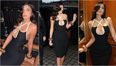 Kylie Jenner flaunts her gorgeous curves in figure-hugging bold black dress at Schiaparelli's Paris Fashion Week show