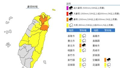 雷聲大作！全台13縣市豪雨、大雨特報 宜蘭縣防大雷雨