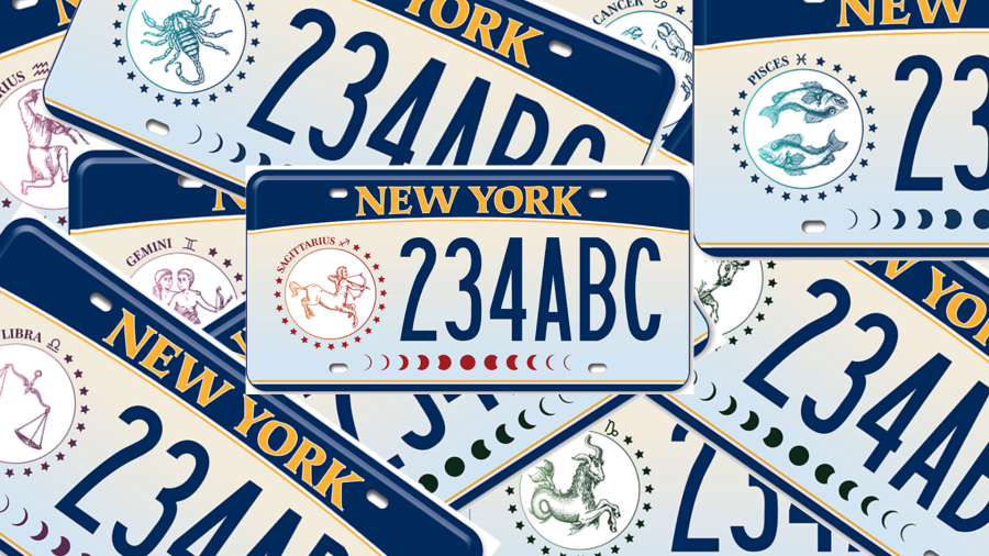 DMV releases 12 zodiac-themed license plates in New York